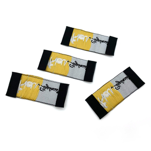 Etiqueta tejida de poliéster para ropa tejida personalizada más vendida, Etiquetas tejidas de marca con logotipo personalizado, uso para ropa - Product Image 4