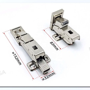 บานพับเฟอร์นิเจอร์ไฮดรอลิกแบบหนีบ FGA Ok005 รุ่นโมเดิร์น 110 องศา ปิดแบบนุ่มนวล สำหรับประตูกระจกไร้กรอบในห้องนอน - Product Image 5