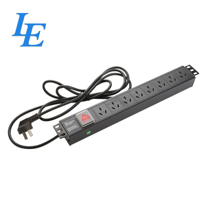 Unité de distribution d'alimentation universelle personnalisée modèle AUS LE/OEM, en alliage d'aluminium, blanc/noir, 250 VAC, transmission d'énergie électrique - Product Image 2