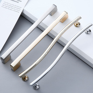 Customized Zinc Door Handles for Kitchen <strong>Drawers</strong> Cupboards Wardrobes and Dressers Furniture Handle for Bedroom &amp; Villa Use - Product Image 1