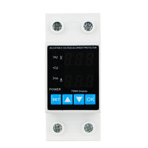 Protecteur de surtension et de sous-tension Yro 40 63 80A avec affichage numérique, disjoncteur miniature réglable, série Yrvp 3 en plastique pour basse tension - Product Image 1