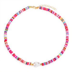 Kalung manik-manik pelangi warna-warni dapat disesuaikan Bohemian yang dapat disesuaikan untuk wanita hadiah perhiasan mode pantai musim panas - Product Image 2