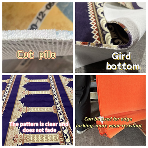 LEJING Luxury Factory Direct High Pile Polyester Jacquard Tufted 6-7mm Carpet Machine Made Wall-to-Wall Home Hotel Hallway Rugs - Product Image 2