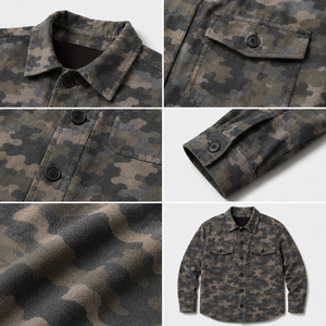 Veste <span class=keywords><strong>camouflage</strong></span> personnalisée pour homme, streetwear, <span class=keywords><strong>surchemise</strong></span> décontractée, veste chemise <span class=keywords><strong>camouflage</strong></span>, mode urbaine, veste pour l'extérieur - Product Image 2