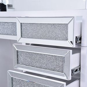 Modern Bedroom Corner <strong>Art</strong> <strong>Deco</strong> Led Bulbs 60 Cm Luxury Vanity <strong>Dressing</strong> <strong>Table</strong> Makeup With Mirror - Product Image 4