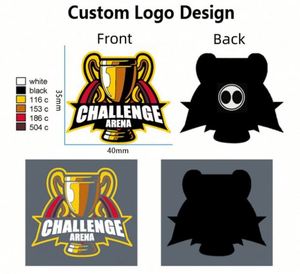 Pin de metal esmaltado personalizado con impresión UV, insignia de solapa de dibujos animados linda con cadena, logotipo de anime moderno y duradero hecho de latón - Product Image 3