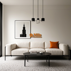 แผ่นพื้นภายในลายเทอร์ราซโซ่ปูนซีเมนต์สีเทาแบบกำหนดเอง สไตล์การออกแบบอุตสาหกรรม พร้อมคุณสมบัติแบบเจาะรู - Product Image 1