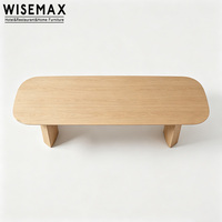 Meubles WISEMAX, table à manger en bois naturel, style nordique minimaliste, table de travail durable pour appartement