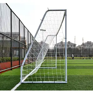 Vente en gros Nouveau design Poteau de portail de football pliable portable pliable en aluminium et métal But de football avec cadre en métal