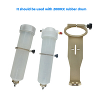 Jeringa neumática 2000CC traje de tres piezas Jeringa graduada Estilo antiguo americano Jeringa dispensadora transparente