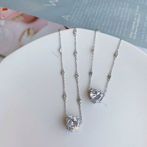 Collar con Colgante de Corazón Dylam, Joyería Fina de Lujo con Diamantes para Mujer, Collar de Plata de Ley 925, Gargantilla para Boda, Superventas - Product Image 6