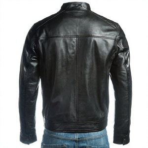 Winter High Quality Men's Trendy Slim Fit Leather <b>Jacket</b> Youth Casual <b>Fleece</b> <b>Lined</b> Quilted <b>Jacket</b> Coated Warm <b>Jacket</b> - Product Image 3
