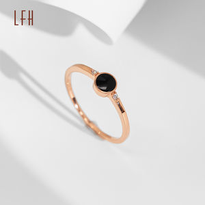 Joyería Fina, Anillos de Oro AU750, Anillos de Compromiso y Boda, Joyería Minimalista, Anillos de Oro Real de 18k para Mujer, Anillos de Boda de Oro de 18k para Pareja - Product Image 1