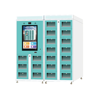 Casier alimentaire intelligent Youbai de haute qualité, distributeur de colis intelligent, distributeur de pizzas, casier alimentaire chaud transparent