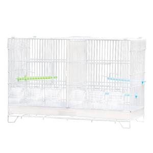 Deux cages à oiseaux spatiales peuvent être gardées séparément Cage à oiseaux multi-espace Cage à perroquets d'élevage en acier à fil robuste - Product Image 1