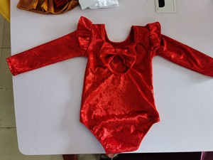 Pelele de manga larga para niñas pequeñas, mono de terciopelo con espalda descubierta para bebés, ropa para niñas recién nacidas con lazo en <span class=keywords><strong>la</strong></span> espalda - Product Image 2