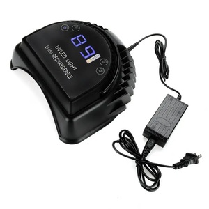 Lámpara de uñas LED recargable de 64W, Máquina secadora de uñas UV de alta potencia inalámbrica, enchufe USB/UE inalámbrico para uso en el hogar o en el salón - Product Image 4