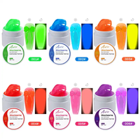 Misscheering Fluorescence Solid Builder Non Stick Hand DIY Night Glow Nail Gravure Adhésif pour Façonner Led Nail Gel 15ml