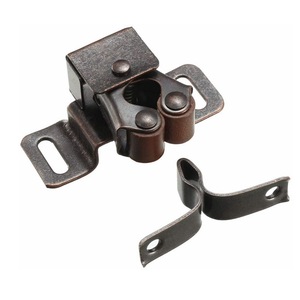Antique Style Double Wheel Spring Door Latch Zinc Alloy <b>Wardrobe</b> Cabinet <b>Hardware</b> Gold Color - Product Image 1