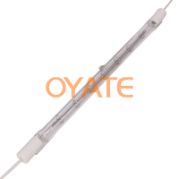 600mm 230V 2000W Infrarot-Heizröhre Glas-Halogen-Wärmelampe für PET-Blasformmaschinen