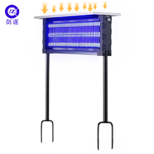 Sorgente luminosa solare esterna per zanzare trappola 3000V impermeabile con alimentazione a batteria ricaricabile giardino insetto <span class=keywords><strong>Zapper</strong></span> - Product Image 1
