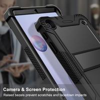 Étui de protection antichoc populaire en silicone PC à 3 couches avec support paysage pour tablette Samsung Galaxy Tab A 8.4