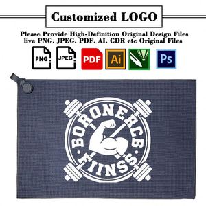 Serviette de golf promotionnelle à séchage rapide, absorbante, pour le sport, la gym, les cadeaux d'entreprise, avec logo personnalisé - Product Image 2