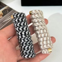 Nouveau fil d'hiver fil téléphonique cheveux cravate élastique élastique nouveaux accessoires de cheveux pour les femmes