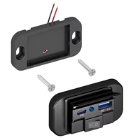 Chargeur de voiture USB double port HOT 54W QC3.0+PD avec interrupteur d'alimentation pour voitures, bus, marine, VTT, camion, voiturette de golf