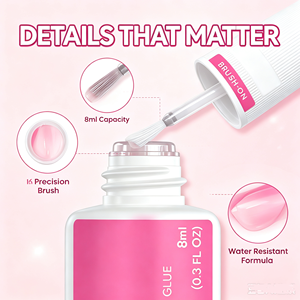 Pegamento para Uñas Superfuerte y No Tóxico para Uñas Postizas, Puntas de Uñas y Uñas Acrílicas (8ml) - Arte de Uñas de Larga Duración - Product Image 2