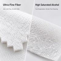 Kit d'installation et de nettoyage universel pour écran de téléphone portable avec autocollant absorbant la poussière, lingettes alcoolisées et chiffon de polissage en microfibre