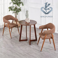 Ensemble de chaises de restaurant modernes pour salon de thé, café, bar, sièges commerciaux avec dossier rembourré