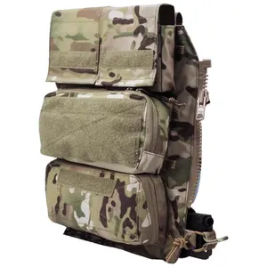 Paquet d'accessoires tactiques personnalisés Pochette pour gilet Panneau zippé 2.0 Fit Cpc Avs Jpc Sac de camouflage