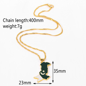 Collar de <span class=keywords><strong>mapa</strong></span> de bandera de China, collar de <span class=keywords><strong>mapa</strong></span> - Product Image 2