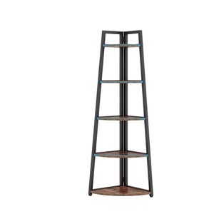 Simple multi-functional floor-<b>standing</b> <b>shelf</b> for living room corner, multi-tiered bookshelf, small apartment display rack - Product Image 5