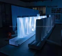 Grandes lettres gonflables géantes personnalisées Lumières à LED Décoration de l'alphabet publicitaire Objets gonflables publicitaires personnalisables