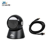 Escáner de Código de Barras de Escritorio de Alta Velocidad JR-T28, Sensor Automático de 360 Grados, Lector de Códigos QR 2D CMOS para Uso en Supermercados