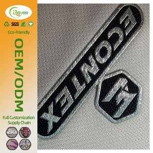 Étiquettes thermocollantes personnalisées, design de marque en relief 3D, autocollants d'impression par transfert thermique pour vêtements - Product Image 1