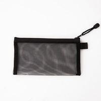Étui à crayons transparent en maille avec fermeture éclair - Grande capacité, pochette transparente pour stylos, fournitures scolaires, cadeau promotionnel