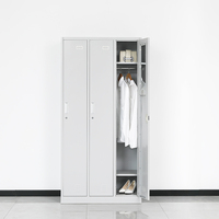 Armoire casier en acier simple 4 portes armoire de rangement en acier vestiaire casier en métal salle de sport armoire verticale casier
