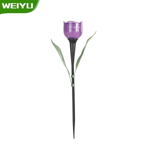 Lampe solaire de jardin Weiyu en forme de tulipe, pour pelouse, paysage, cour extérieure, lampe décorative, étanche, avec contrôle de la lumière - Product Image 4