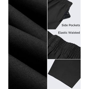 Pantalon large pour femme, coupe baril, taille haute, en coton, décontracté, avec poches, pour l'été - Product Image 4