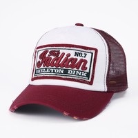 Gorra de béisbol estilo trucker con parche bordado de malla bicolor para hombre y mujer, estilo hip-hop, tela de alta calidad con logo.