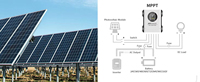 Contrôleur de charge solaire MPPT 12V 24V, tension PV maximale automatique, efficacité de suivi de 99%, écran LCD, contrôleur solaire pour systèmes solaires