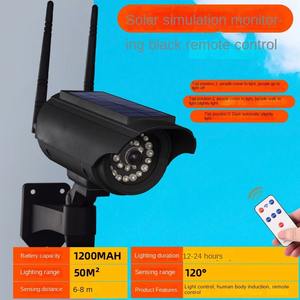 Applique murale solaire LED étanche avec détecteur de mouvement et caméra de surveillance factice pour jardin, porte, allée et escalier - Product Image 3