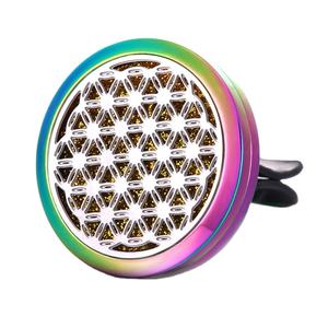 Difusor de Aroma para Coche Color Dorado, Clip para Ambientador, Perfume de Aceites Esenciales - Product Image 3