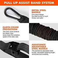 Bandas de resistencia de asistencia para tirar, bandas de tubo de fitness de alta resistencia, accesorios para equipos de gimnasio, bandas de entrenamiento para entrenamiento de fuerza