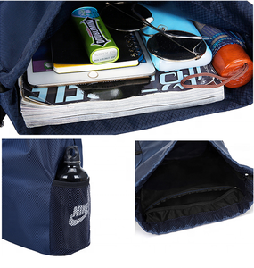 핫 세일 사용자 정의 로고 하이 퀄리티 인쇄 방수 재사용 배낭 스타일 사용자 정의 졸라매는 끈 가방 옥스포드 졸라매는 끈 배낭 - Product Image 2