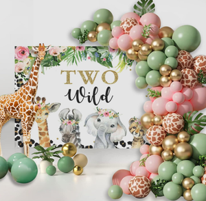 Fondo de Pantalla con Diseño de Animales de la Selva para Niñas, Decoración Floral con <span class=keywords><strong>Leopardo</strong></span>, Papel Tapiz para Cumpleaños, Mural de Pared - Product Image 4