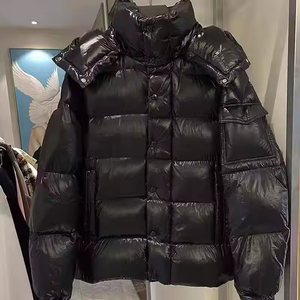 Chaqueta de plumón de lujo con capucha, talla grande, gruesa y cálida para invierno, para hombre y mujer. - Product Image 4